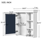 30   X 28   Bathroom Medicine Cabinet With Mirror wall Mounted Mirror Cabinet
