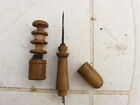 Antique Sewing Multi-tool Bobbin Thread Spools Needle Case Soldier Ww1