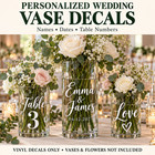Custom Wedding Vinyl Decal Personalized Names Welcome Sign Mirror Lettering