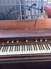 Antique Pump Reed Organ     Wooden Cabinet     For Restoration   Parts
