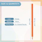 12pcs Orange Colored Pencils Set For Artists Art Painting