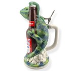 Vintage 1997 Louie The Lizard 10 5  Budweiser Lidded Beer Stein Anheuser Busch