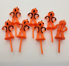 7 Vintage Pumpkin Man Cake Cupcake Mixed Picks Toppers Hong Kong Jack O Lantern