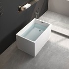 43  Gloss White Acrylic Freestanding Bathtub Contemporary Soaking Tub Bath Cupc