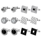6 Pairs Cufflinks For Men Cuff Links Shirt Suit For Wedding Groom Business Gift