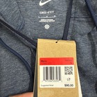 Nike Dri-fit Full Zip Hoodie Mens Large Blue Heathered Training Fz0967-473