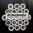 10pcs Hollow Coin Round Box Commemorative Coin Transparent Protective Box