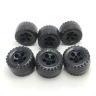 Meccano Erector Set Parts 6 Rubber Tires Vintage 1990s Rare Diy Lot Collectible