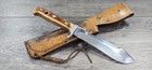 1986 Vintage Puma 6375 White Hunter Stag Handmade Germany W  Leather Sheath