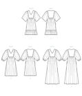 Sewing Pattern Womens Clothes Dress Maxi Midi Boho Comfortable Petite Plus 8312
