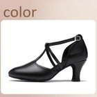Latin Dance Shoes Mid-heel 6cm Soft-soled Professional  Sandals Dancing Shoes
