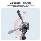 1 Pc Fluid Head Pan Tilt Quick Release Plate Tripod Camera Tvh1
