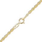 Solid 14k Yellow Gold Rope-cable Chain Bracelet Not Plated