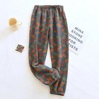 Women s New Spring And Summer Pajamas 100  Cotton Pants Casual Floral Trousers