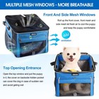 Dog Bike Basket  Soft-sided Pet Bike Carrier With 4 Mesh Windows For Small Do   