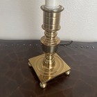 Vintage French Tole Brass  Double Pull Chain Bulbs Table Lamp With Black  Shaded
