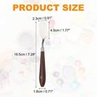Painting Palette Knife 0 91 X 1 77 Inch Stainless Steel With Plastic Handle 