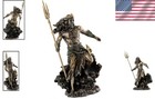 10 5-inch Neptune Statue With Trident - Hand-painted Bronze Poseidon Collectible