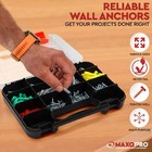 Drywall Anchors And Screws Kit     370 Pcs Plastic Dry Wall Anchors Kit