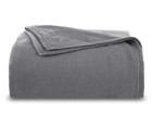 Vellux Fleece Blanket Queen Size Bed Blanket Grey Blanket  90x90 Inches Grey 