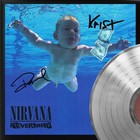 Nirvana Nevermind Silver Lp Record Signature Display