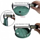 4 Pcs Green Plastic Round Irrigation Sprinkler Valve Box Cover  Universal Fit