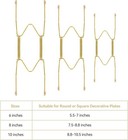 3 Pieces Stainless Steel Plate Hangers For The Wall  6 8 10 Inch Invisible Decor