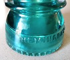 Vintage Hemingray Glass Insulator No  47 Aqua Blue Green - Made In U s a 