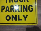 Porcelain Chevrolet Truck Parking Enamel Metal Sign Size 30  X 20  Inches