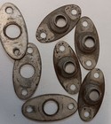 Lot Of 4 Vintage Door Hardware Oval Escutcheons Or Rosettes  2-3 8 