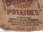 Vintage Idaho Falls Bonded Produce   Supply Co  Burlap Potato Sack 50lb Bag