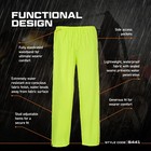 Portwest S441 Mens Waterproof Rain Pants Lightweight Adjustable Safety Overpants