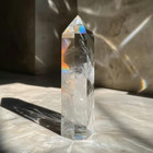 Clear Quartz Tower Point Crystal  White Crystal Obelisk Healing Crystal Home