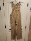 Vintage Carolina Blues Tan Bib Overalls Womens Tag Size Large