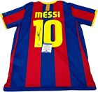 Autographed Lionel Messi  10 Barcelona Jersey Hand Signed Bas Coa