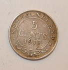 1917 Newfoundland 5 Cent Silver