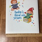 Vtg 1972 Nos Babys First Six Years Record Memory Album Baby Book Unisex