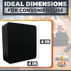 Rubber Bench Block For Jewelry Making  4 X 4 Inch Black Synthetic