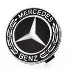 4 X 75mm Black Alloy Wheel Centre Hub Caps Fit Mercedes A B C E S M Ml Gla Class