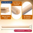 Aisoso French Rolling Pin For Baking 17 7  Wooden Dough Roller light Yellow
