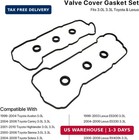 Valve Cover Gasket Set For 3 0l 3 3l Toyota Lexus V6 1mz-fe 3mz-fe
