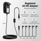 Donner Dpa-1 Effects Pedal Power Supply Adapter 9v Dc Negative 5 Way Chain Cable