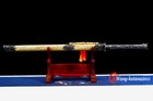 Gold Straight Ninja Sword Sharp Functional Japanese Ninjato 1095steel Broadsword