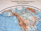 1938 Original Vintage Map Of The World Western Hemisphere America Caribbean 