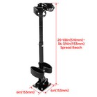 Vertical Gun Rack 2 Rifle Shotgun For Utv Floor Mount Adjustable Height Angle