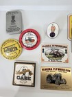 Vintage Tractor Show Pin Lot Case Flywheelers Badges Farm Advertising