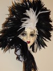 Unique Creations Lady Face Mask Wall Hanging Decor - New In Box