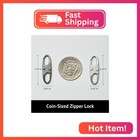 Zelin Anti Theft Zipper Clips Double Opening Small Carabiner Clips  4pcs Elegant