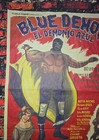 1965 Blue Demon El Demonio Azul - Lucha Libre Movie Poster - 22  X 31  - Mexico