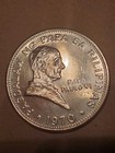 1970 Philippines Ferdinand Marcos   Pope Paul Vi Old Silver Piso Coin   Rare 